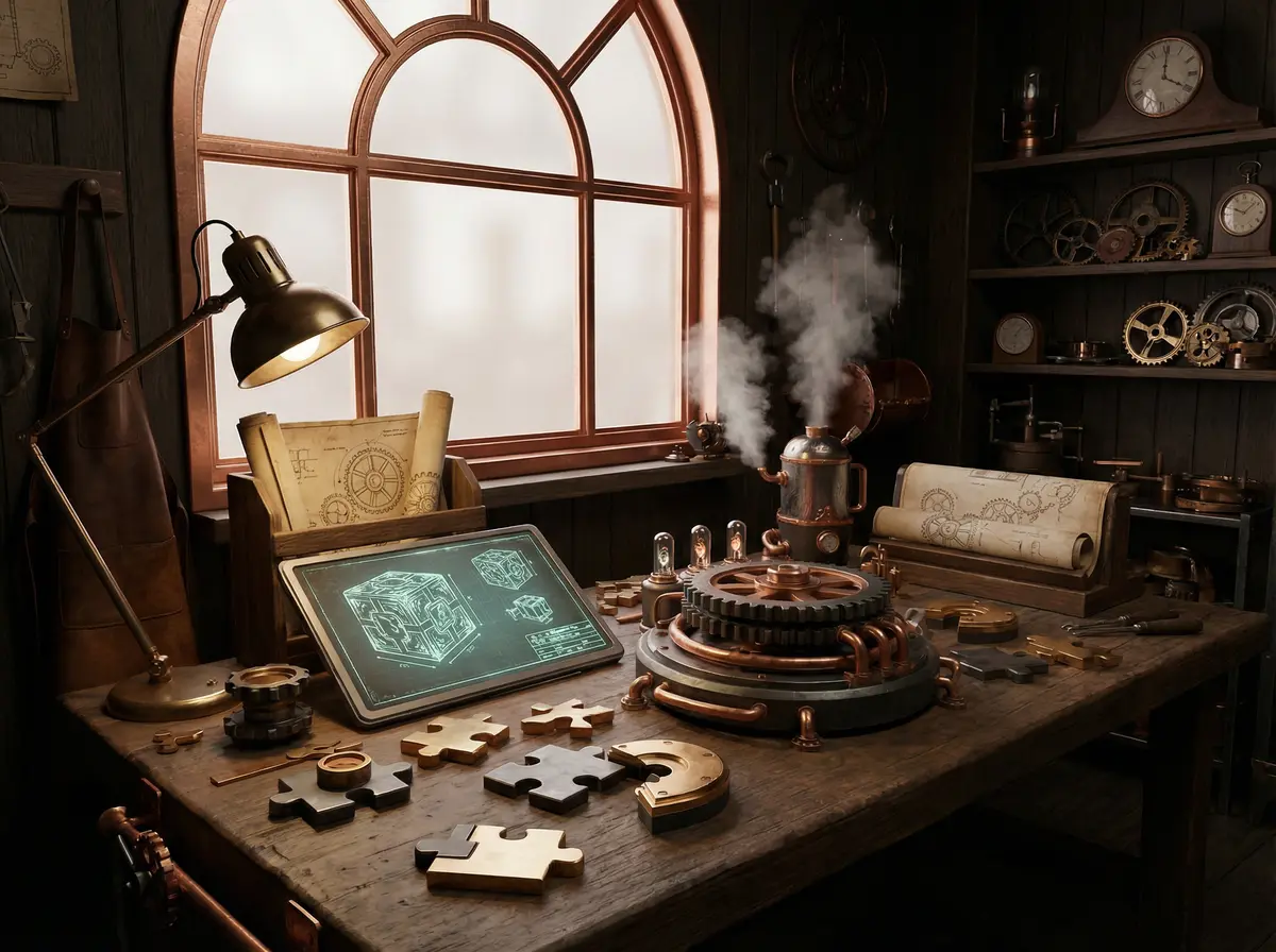 谜题设计工作台 - 暗网禁区 | 蒸汽工坊创作